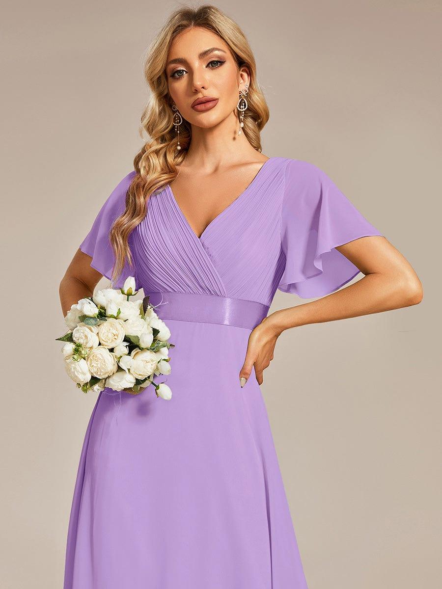 Monique | Elegant Long Bridesmaid Dress with Empire Waist