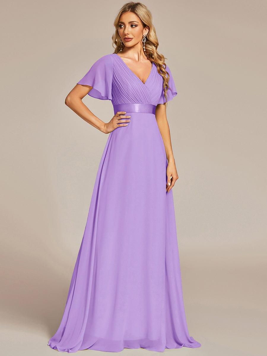 Monique | Elegant Long Bridesmaid Dress with Empire Waist