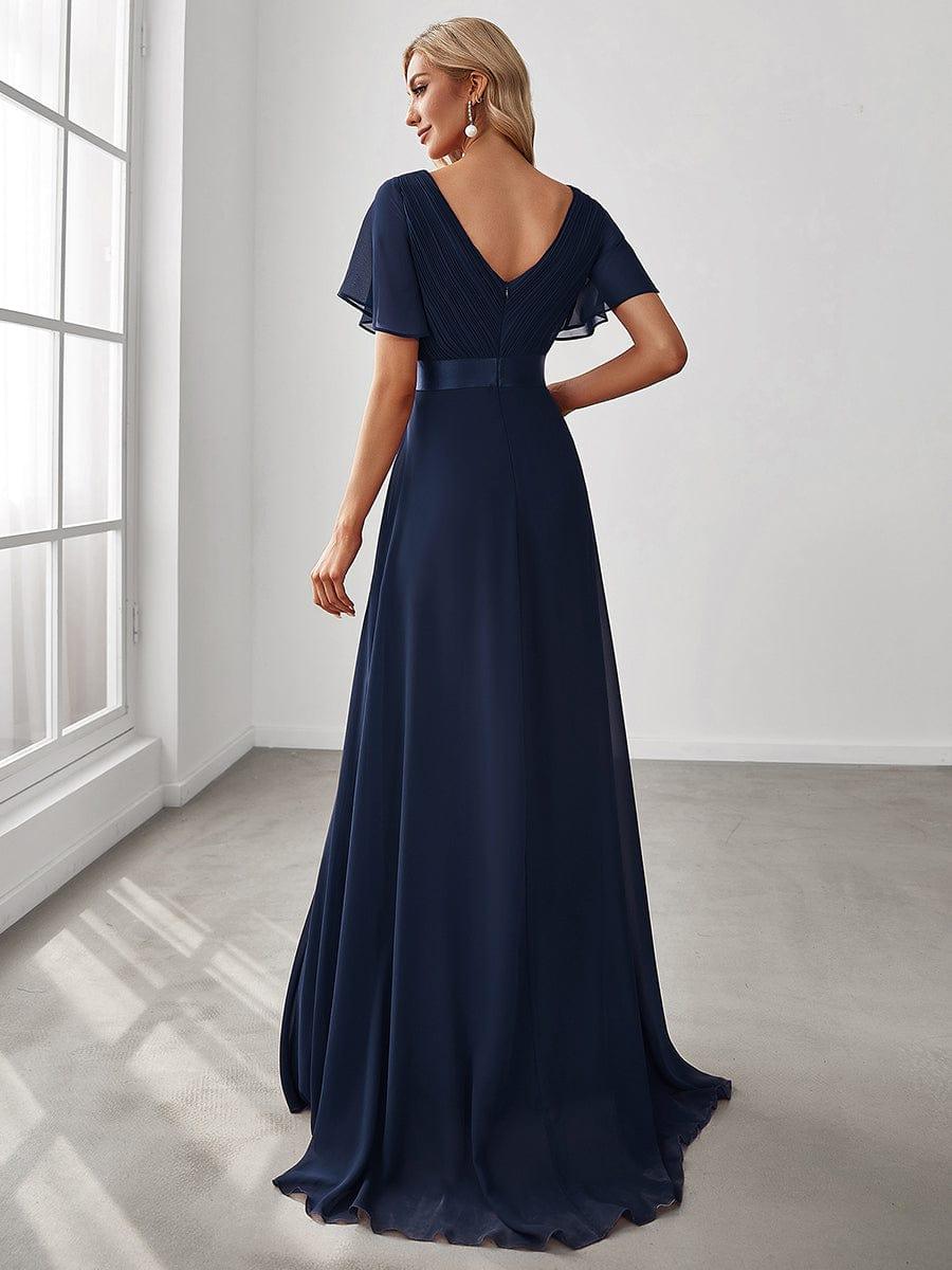 Monique | Elegant Long Bridesmaid Dress with Empire Waist