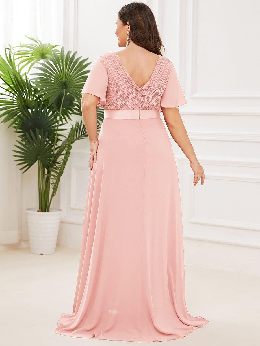 Monique | Elegant Long Bridesmaid Dress with Empire Waist