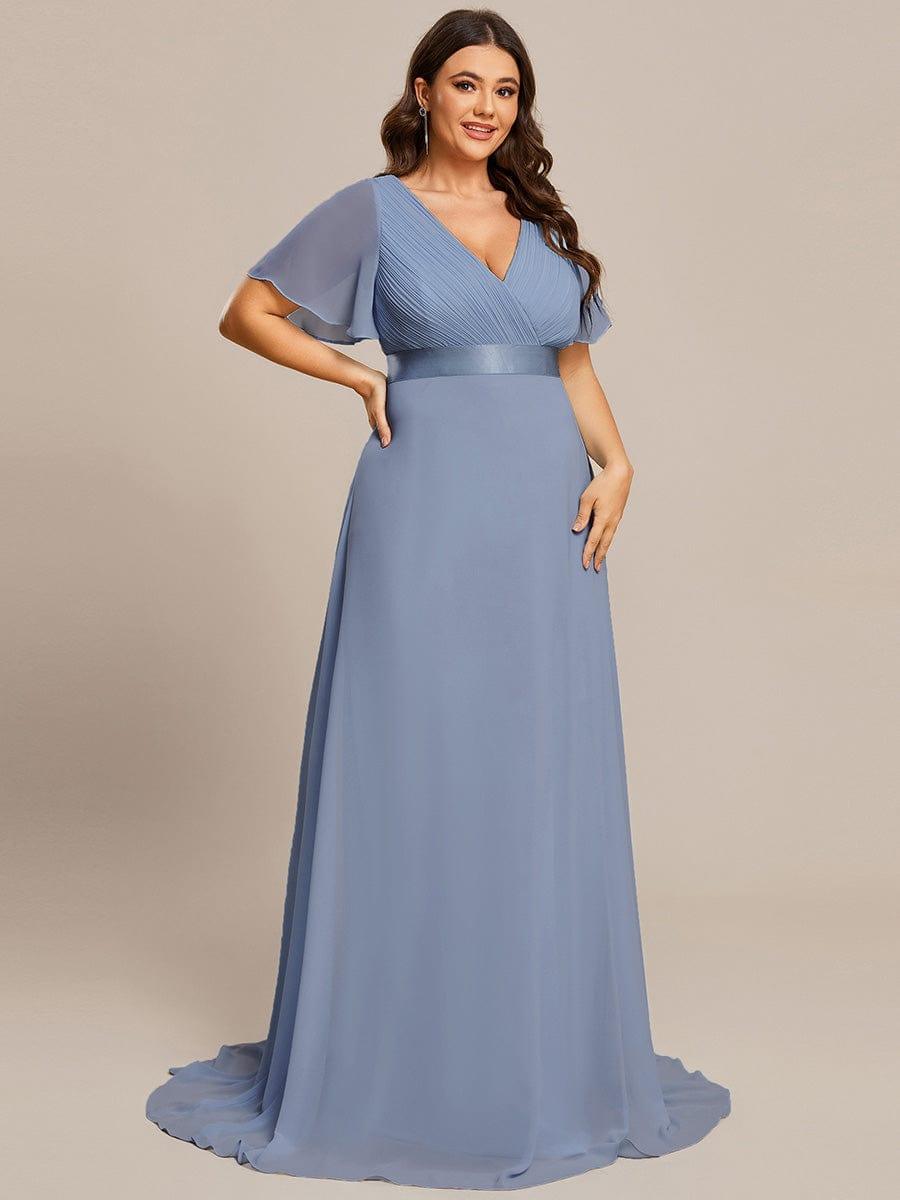 Monique | Elegant Long Bridesmaid Dress with Empire Waist