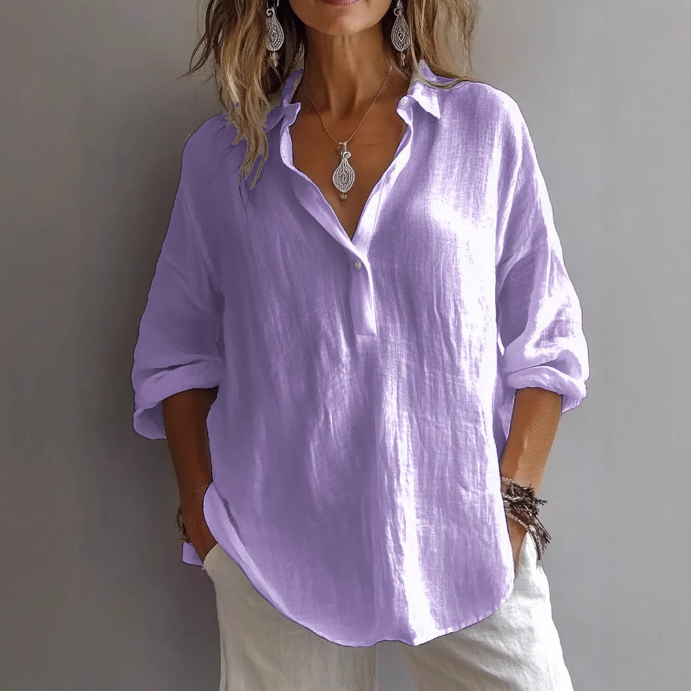 Annika Lightweight Linen Top