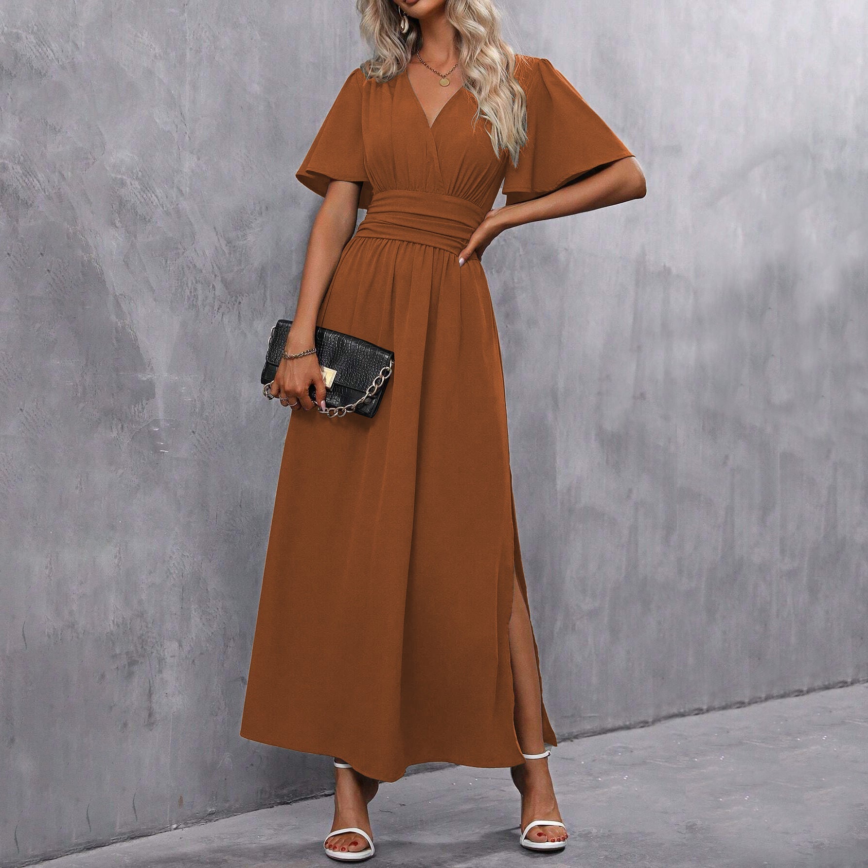 Zeinab | Chic Slit Maxi Gown