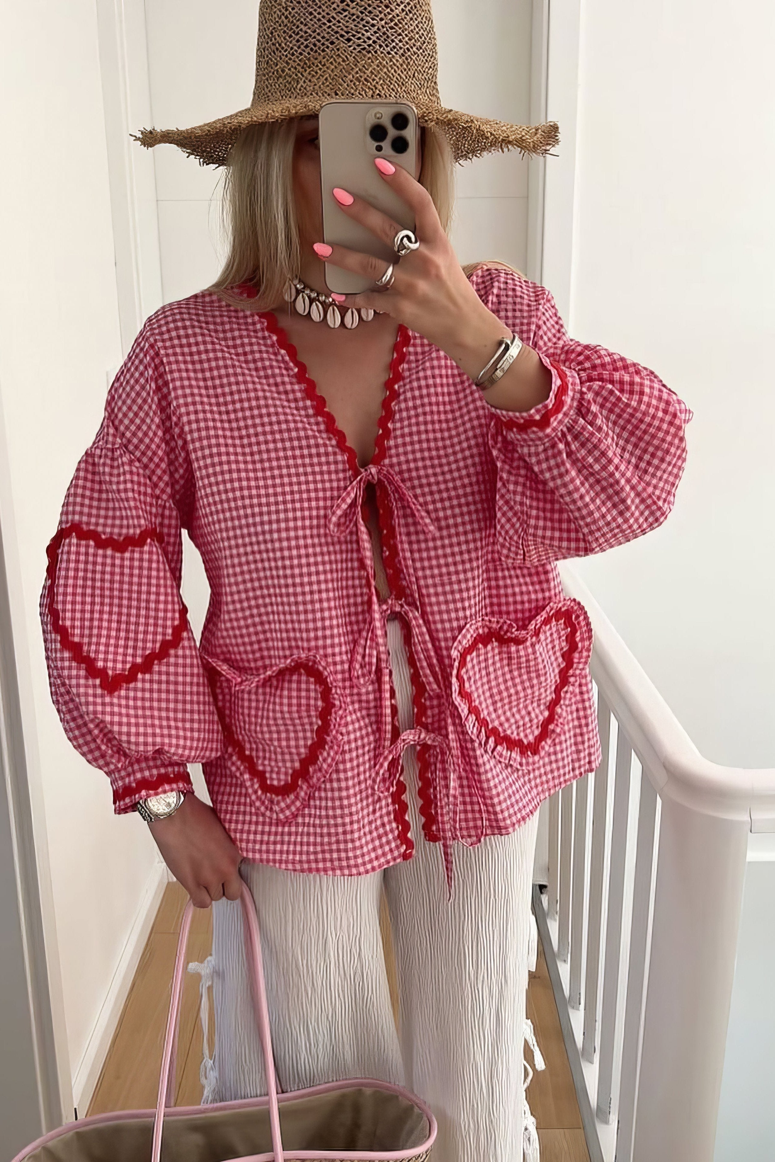GRACIE Heart Print Blouse