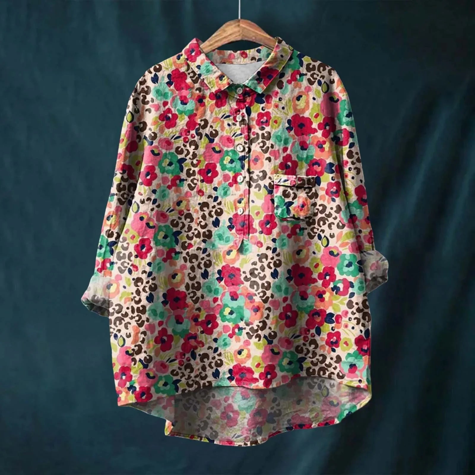 Floral Elegance Women's Shirt by Liesa