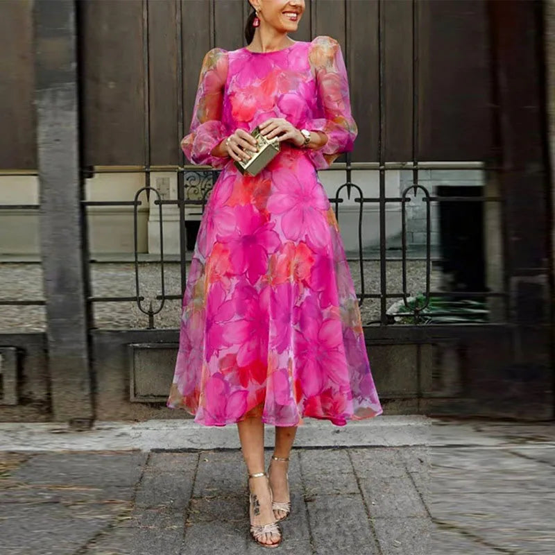 Teresa | Chic Floral Elegance Dress