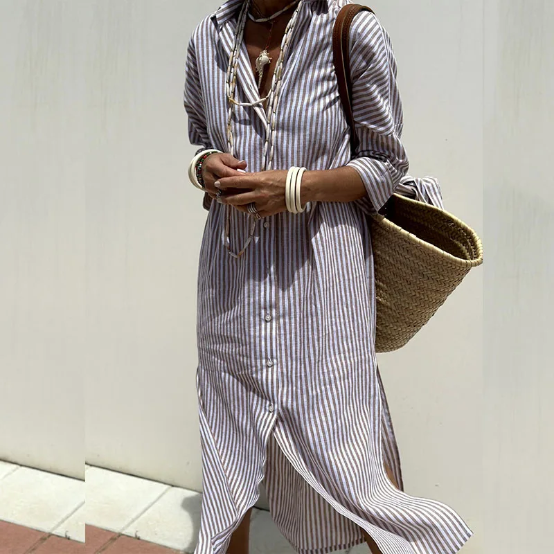 Olene | Striped Dress Shirt for Women