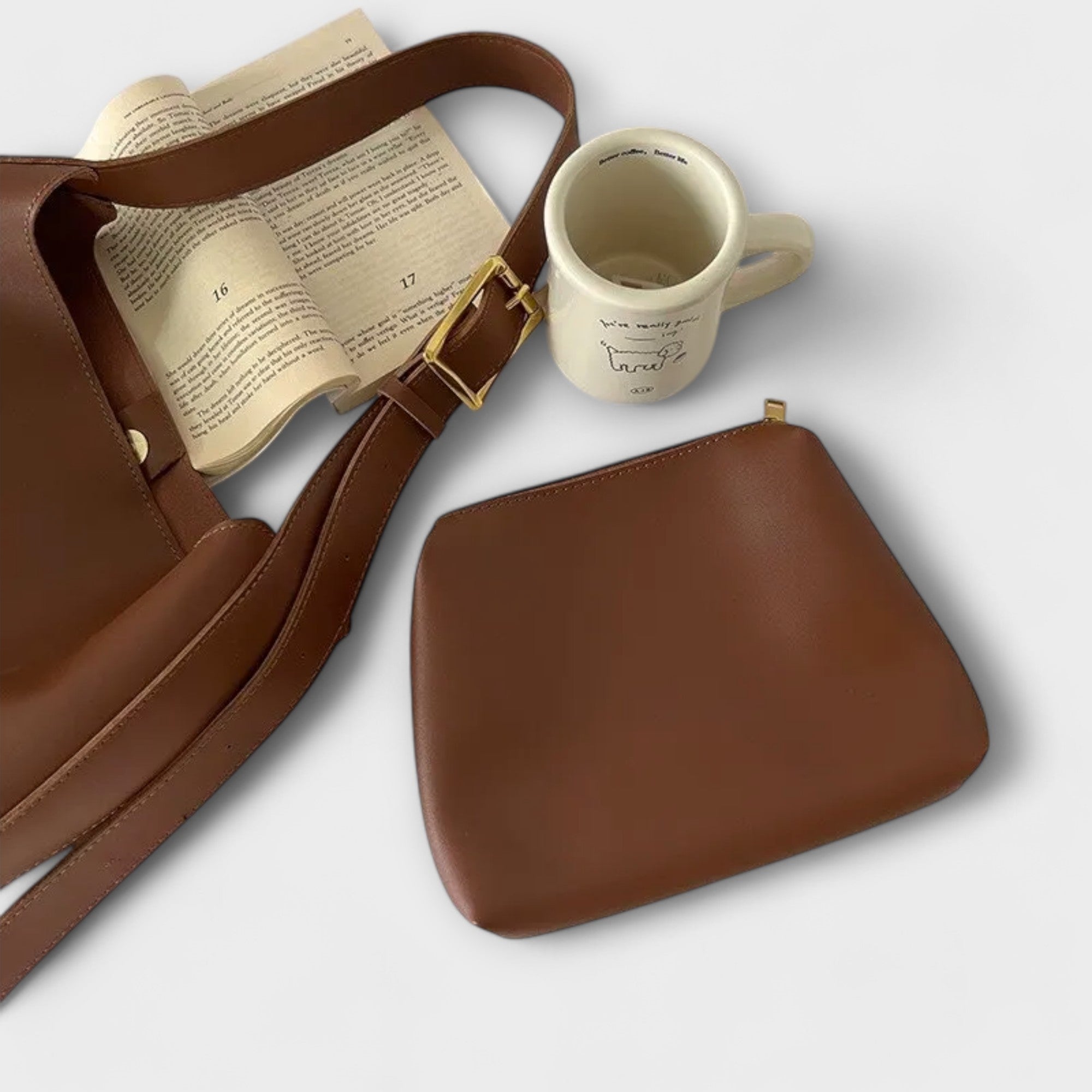 Claire – Elegant Leather Shoulder Bag