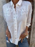 ISABELLE Elegant Lace Embroidery Top