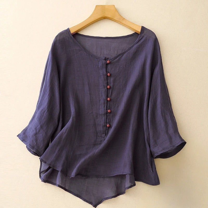Valeria Linen Top