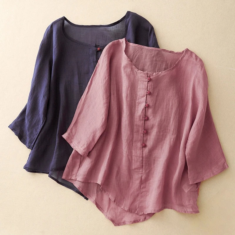 Valeria Linen Top