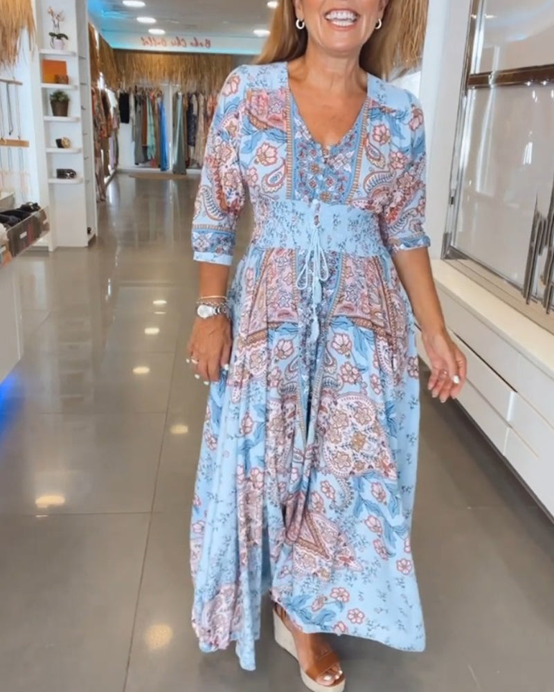 Raven | Chic V-Neck Dress for Elegant Getaways