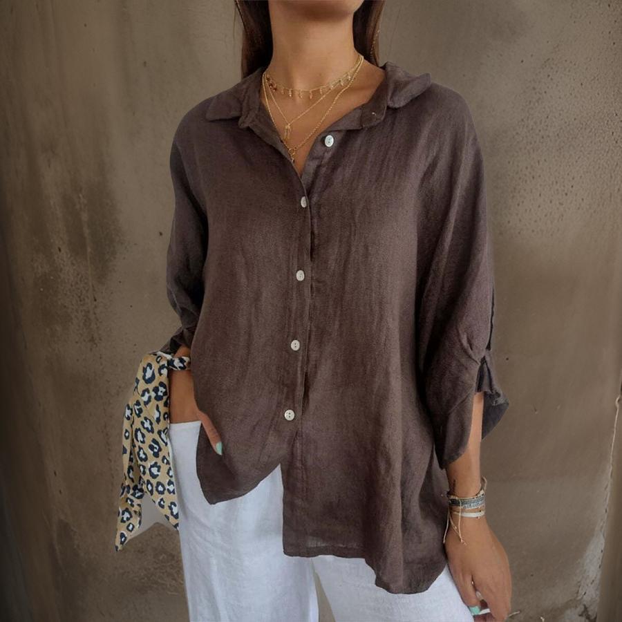 Giulianen Chic Linen Blouse