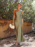 Adelma | Elegant One-Shoulder Maxi Dress with Chic Slit