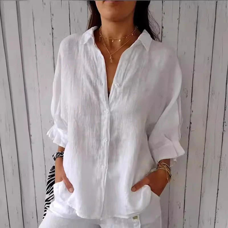 Sophie Linen Blouse – Effortless Style for Every Occasion