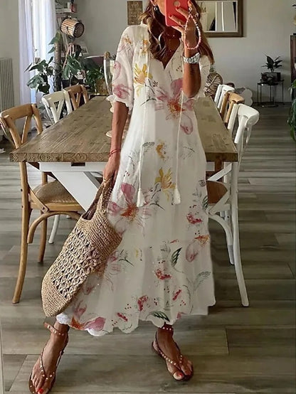 Julie | Bohemian V-Neck Summer Dress