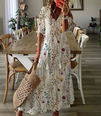Julie | Bohemian V-Neck Summer Dress