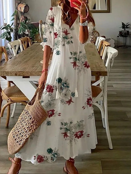 Julie | Bohemian V-Neck Summer Dress